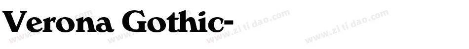 Verona Gothic字体转换